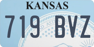 KS license plate 719BVZ