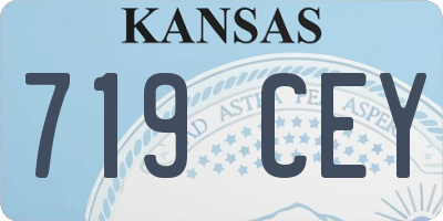KS license plate 719CEY