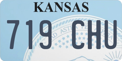 KS license plate 719CHU