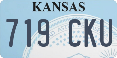 KS license plate 719CKU