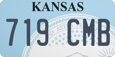 KS license plate 719CMB