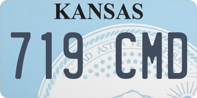 KS license plate 719CMD