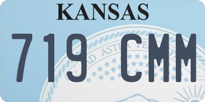 KS license plate 719CMM