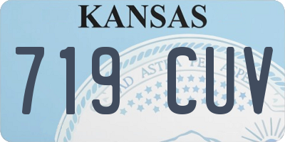 KS license plate 719CUV
