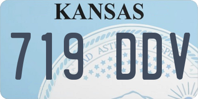 KS license plate 719DDV