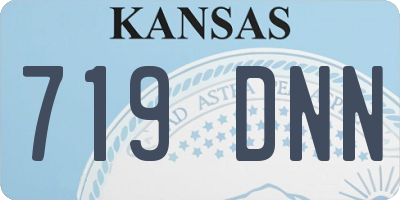 KS license plate 719DNN