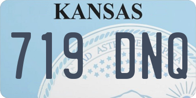 KS license plate 719DNQ