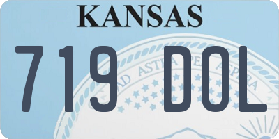KS license plate 719DOL