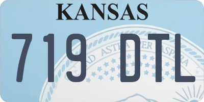 KS license plate 719DTL