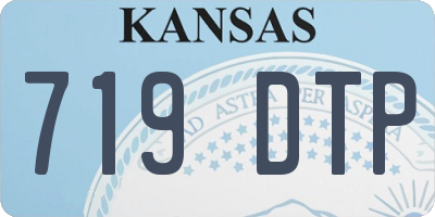 KS license plate 719DTP