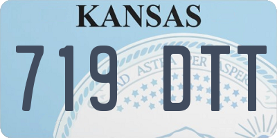 KS license plate 719DTT