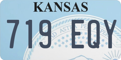 KS license plate 719EQY