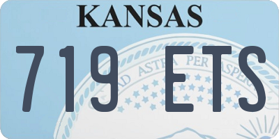 KS license plate 719ETS