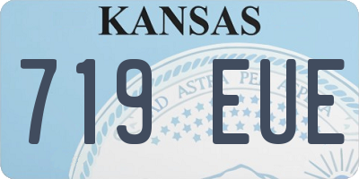 KS license plate 719EUE