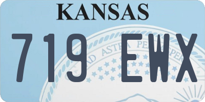 KS license plate 719EWX