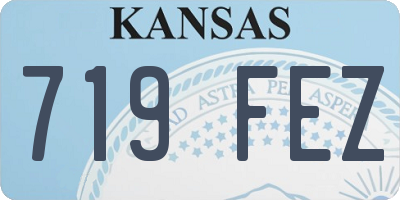 KS license plate 719FEZ