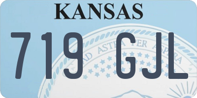 KS license plate 719GJL