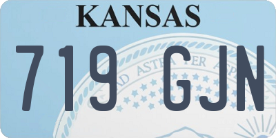 KS license plate 719GJN