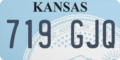 KS license plate 719GJQ