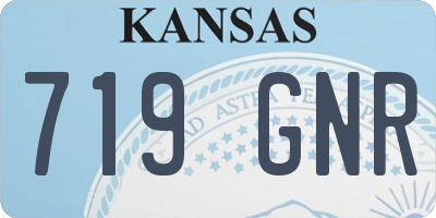 KS license plate 719GNR