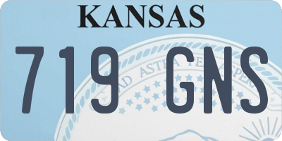 KS license plate 719GNS