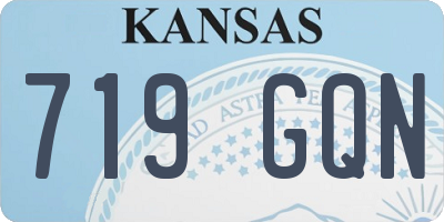 KS license plate 719GQN