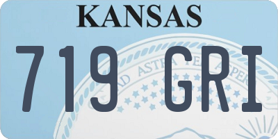 KS license plate 719GRI