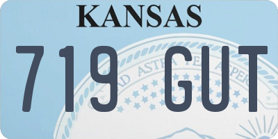 KS license plate 719GUT