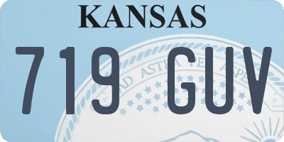 KS license plate 719GUV