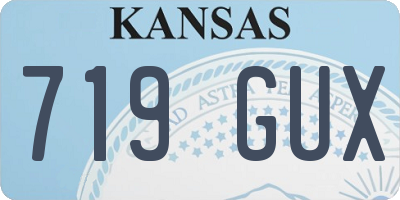 KS license plate 719GUX
