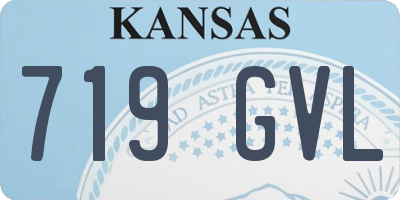 KS license plate 719GVL