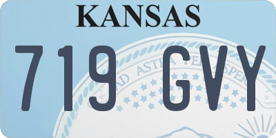 KS license plate 719GVY