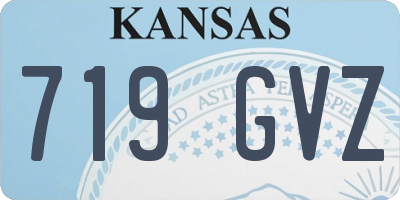 KS license plate 719GVZ
