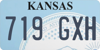 KS license plate 719GXH