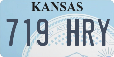 KS license plate 719HRY