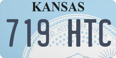 KS license plate 719HTC