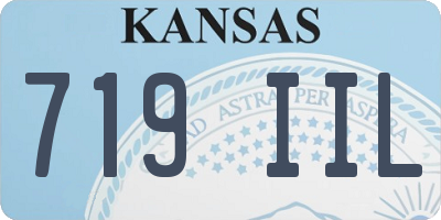 KS license plate 719IIL