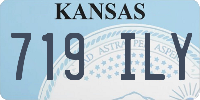 KS license plate 719ILY