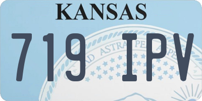 KS license plate 719IPV