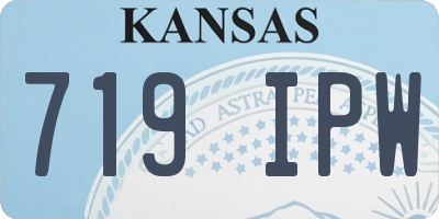 KS license plate 719IPW