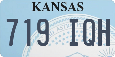 KS license plate 719IQH