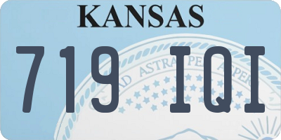 KS license plate 719IQI