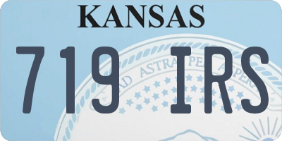KS license plate 719IRS
