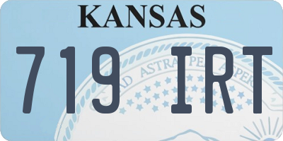 KS license plate 719IRT