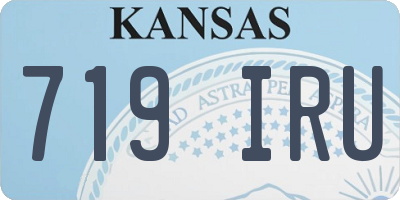 KS license plate 719IRU