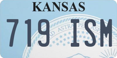 KS license plate 719ISM