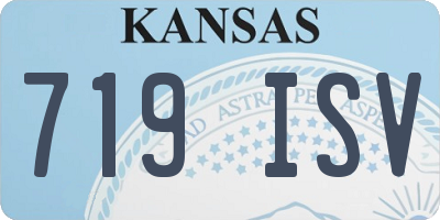 KS license plate 719ISV