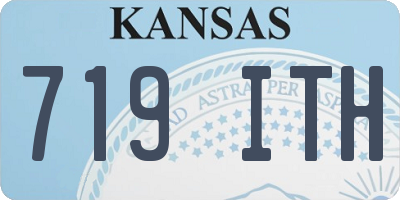 KS license plate 719ITH