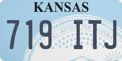 KS license plate 719ITJ
