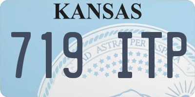 KS license plate 719ITP